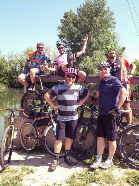 Erman bike goes to BAM bicycle adventure meeting Noale